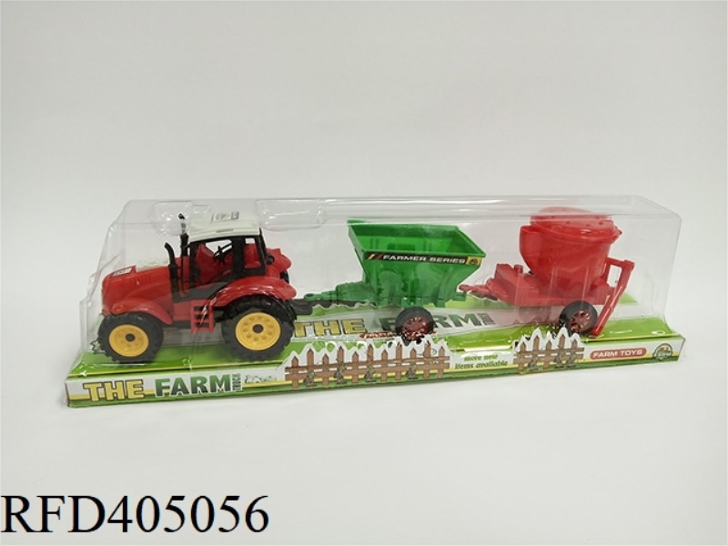 FARMER TRUCK TRAILER TOWING RICE FLOUR MACHINE
