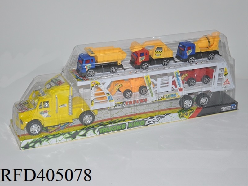 INERTIAL DOUBLE-DECK TRACTOR WITH 5 SLIDING ENGINEERING VEHICLES