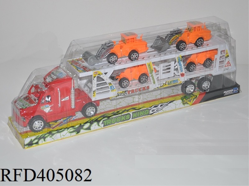 INERTIAL DOUBLE-DECK TRACTOR WITH 4 SLIDING ENGINEERING VEHICLES