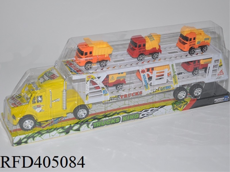 INERTIAL DOUBLE-DECK TRACTOR WITH 6 SLIDING ENGINEERING VEHICLES