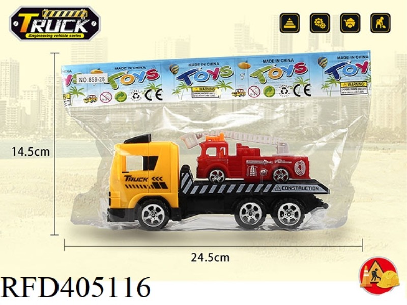 INERTIAL ENGINEERING FLATBED SLIDING FIRE TRUCK