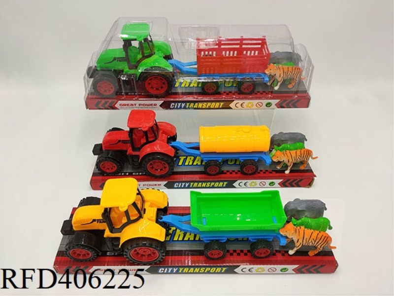 INERTIAL FARMER CART WITH 3 (ELEPHANT, TIGER, RHINO)