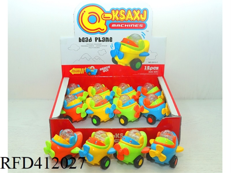 INERTIAL RATTLE CARTOON CAR 12PCS