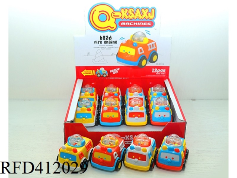 INERTIAL RATTLE CARTOON CAR 12PCS