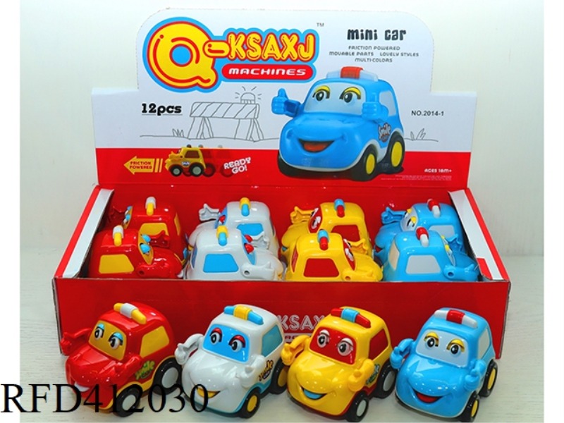 INERTIAL CARTOON CAR 12PCS