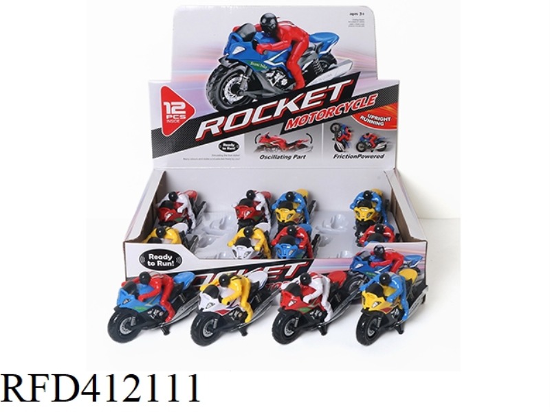 INERTIAL STUNT MOTORCYCLE 12PCS