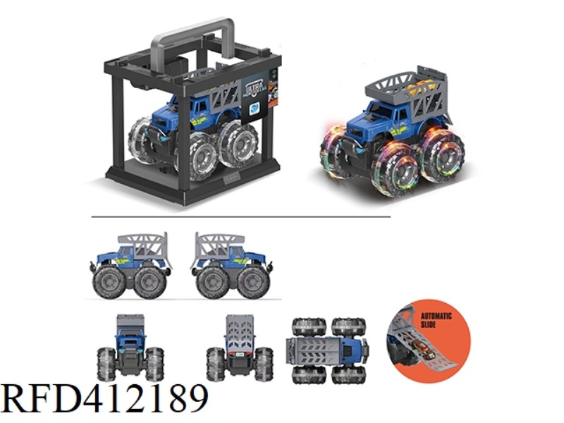 COLORFUL WHEEL INERTIAL PICKUP TRUCK RACING TRANSPORTER