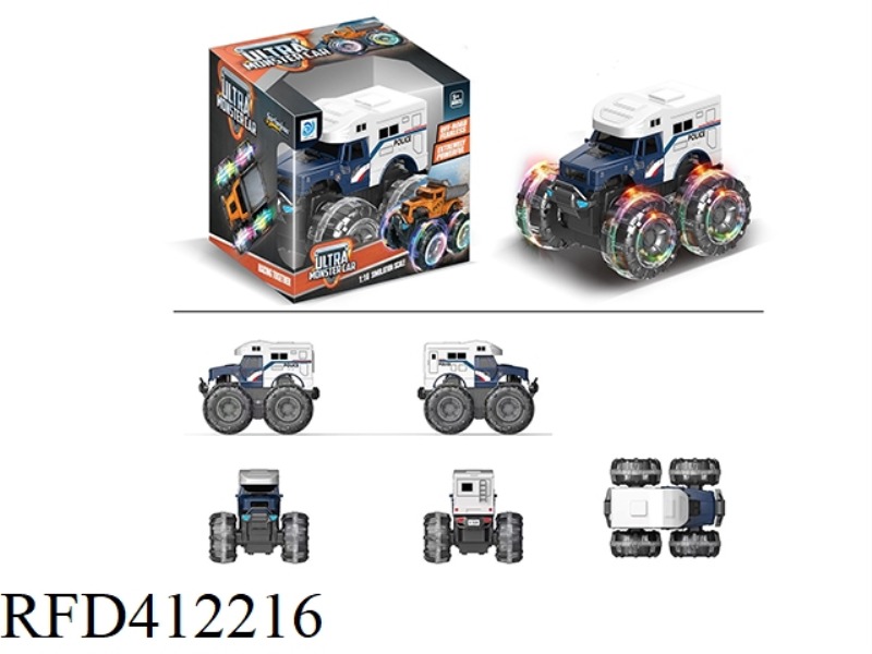 COLORFUL WHEEL INERTIAL PICKUP POLICE CAR