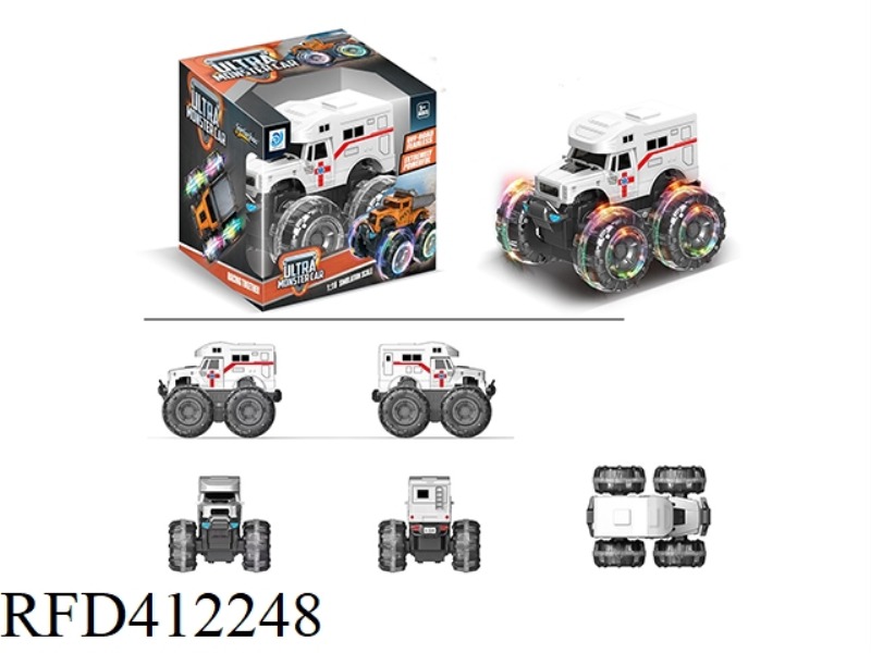 COLORFUL WHEEL INERTIAL PICKUP AMBULANCE