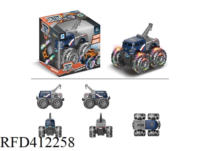 COLORFUL WHEEL INERTIAL PUBLIC POLICE RESCUE CAR