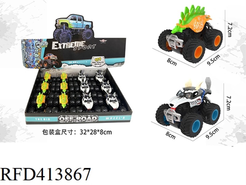 1:64 MONSTER TRUCK (DOUBLE INERTIA) 12PCS