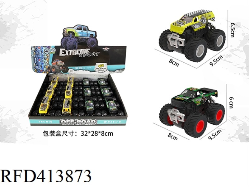 1:64 MONSTER TRUCK (DOUBLE INERTIA) 12PCS