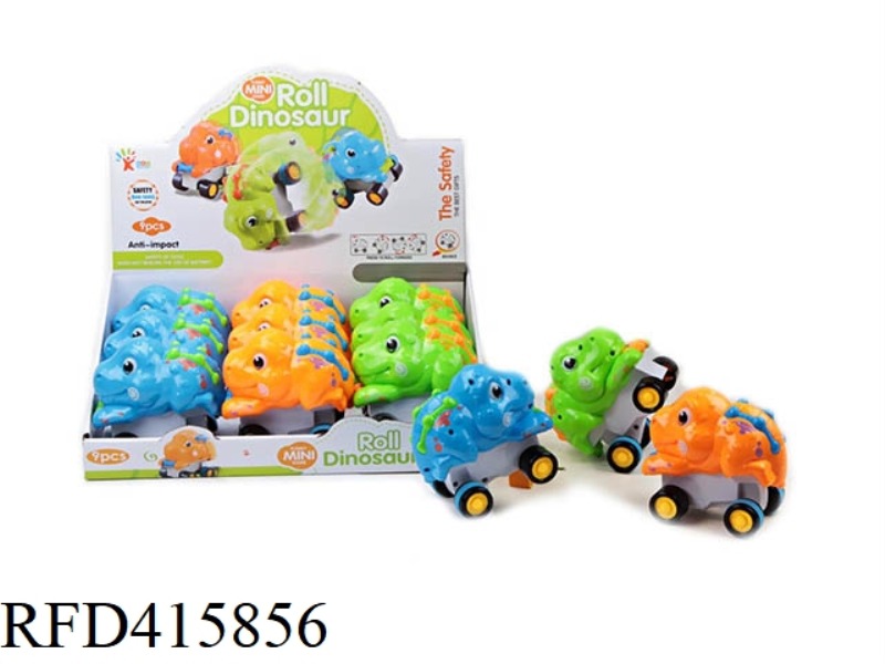ROLLING DINOSAUR 9PCS
