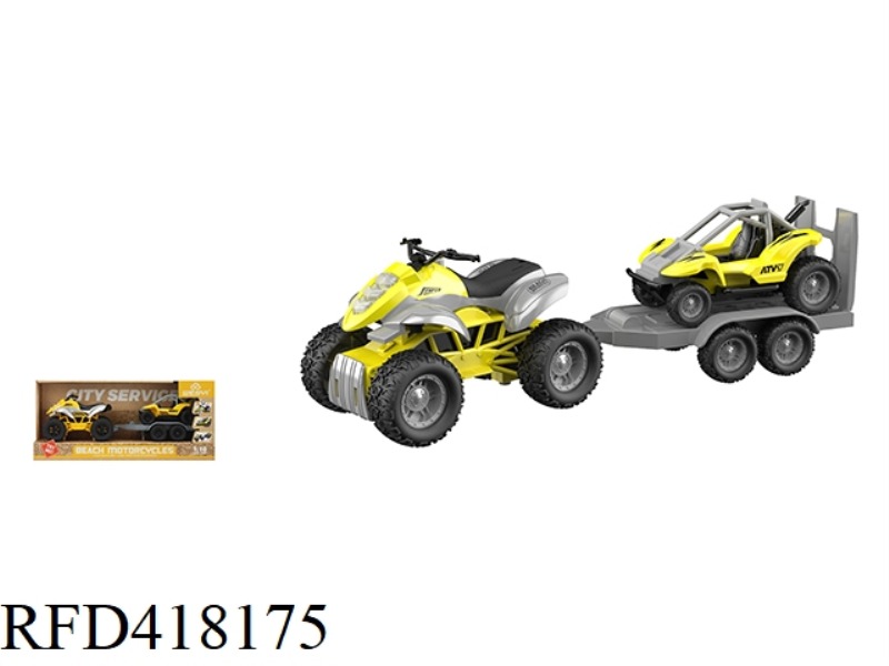 1:16 FRICTION BEACH MOTORCYCLE TRAILER (SOUND AND LIGHT)