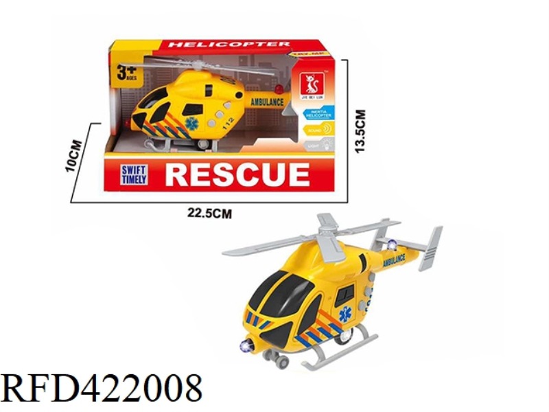 INERTIAL AMBULANCE HELICOPTER 3 BUTTONS WITH LIGHT AND SOUND