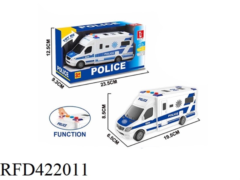 INERTIAL POLICE CAR 3 BUTTONS WITH LIGHT AND SOUND