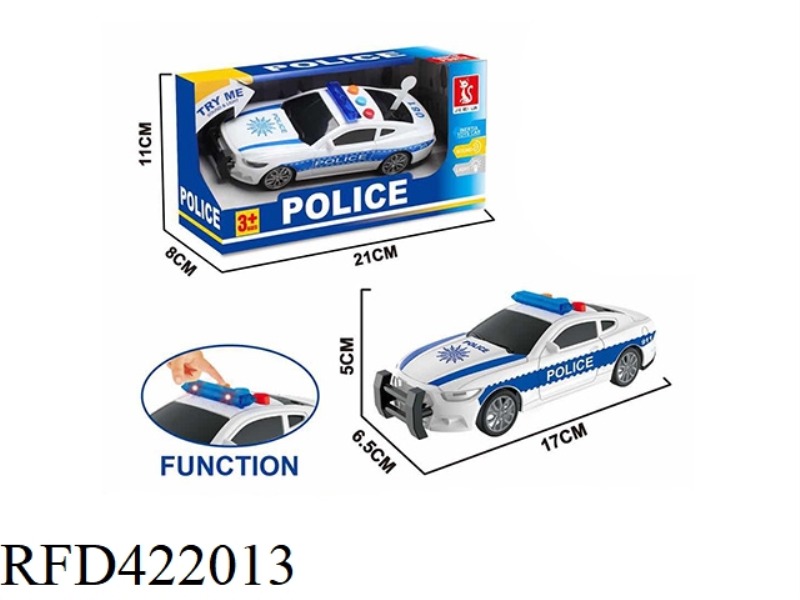 INERTIAL POLICE CAR 3 BUTTONS WITH LIGHT AND SOUND