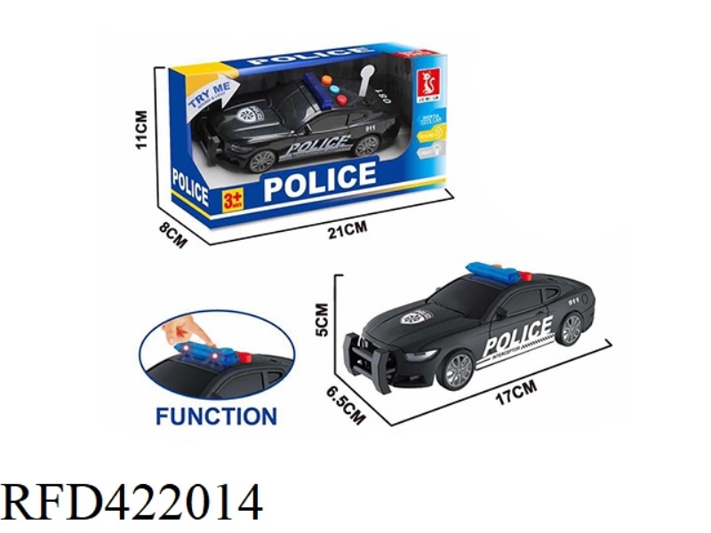 INERTIAL POLICE CAR 3 BUTTONS WITH LIGHT AND SOUND