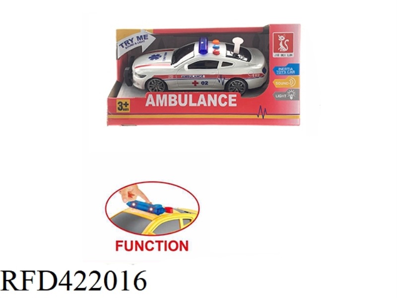 INERTIAL POLICE CAR 3 BUTTONS WITH LIGHT AND SOUND