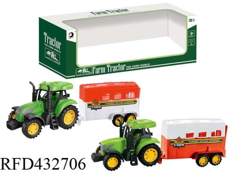 LIGHT AND MUSIC INERTIAL HORSE BOX FARMER CAR