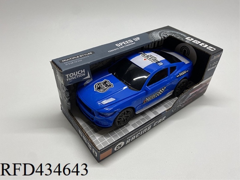 1: 20 INERTIA POLICE CAR (WITH LIGHT AND MUSIC) INCLUDE