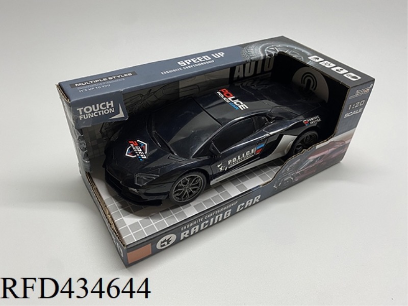 1: 20 INERTIA POLICE CAR (WITH LIGHT AND MUSIC) INCLUDE