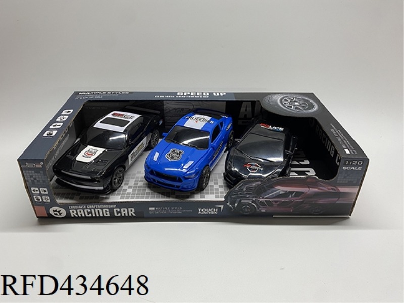 1: 20 INERTIA POLICE CAR 3 ZHUANG (WITH LIGHT AND MUSIC) INCLUDE