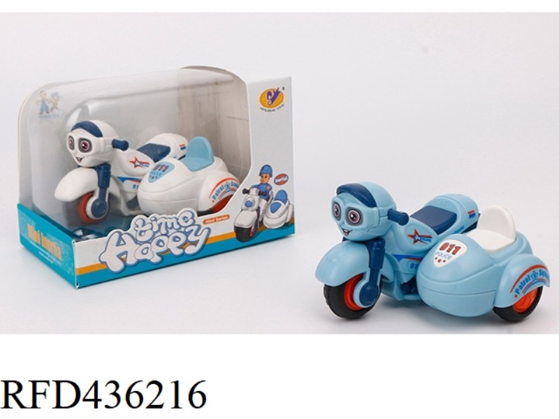 CARTOON INERTIA POLICE MOTORCYCLE