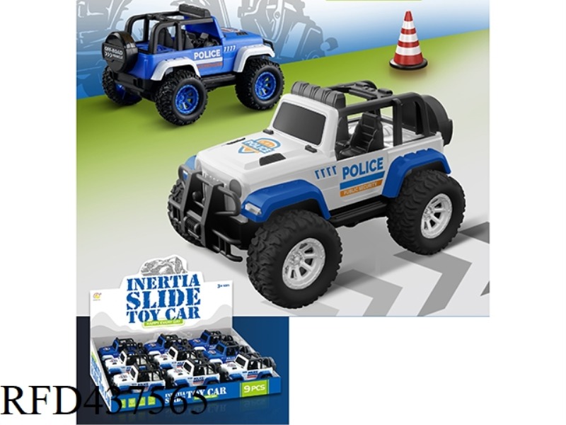 INERTIA POLICE CAR 9PCS