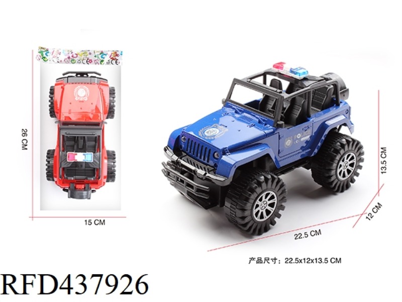 1: 18 JEEP INERTIA POLICE VEHICLE