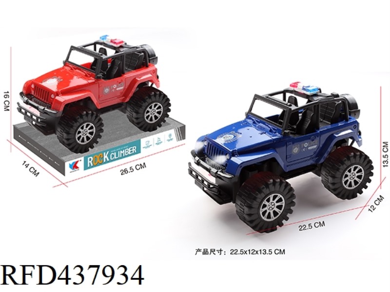 1: 18 JEEP INERTIA POLICE VEHICLE
