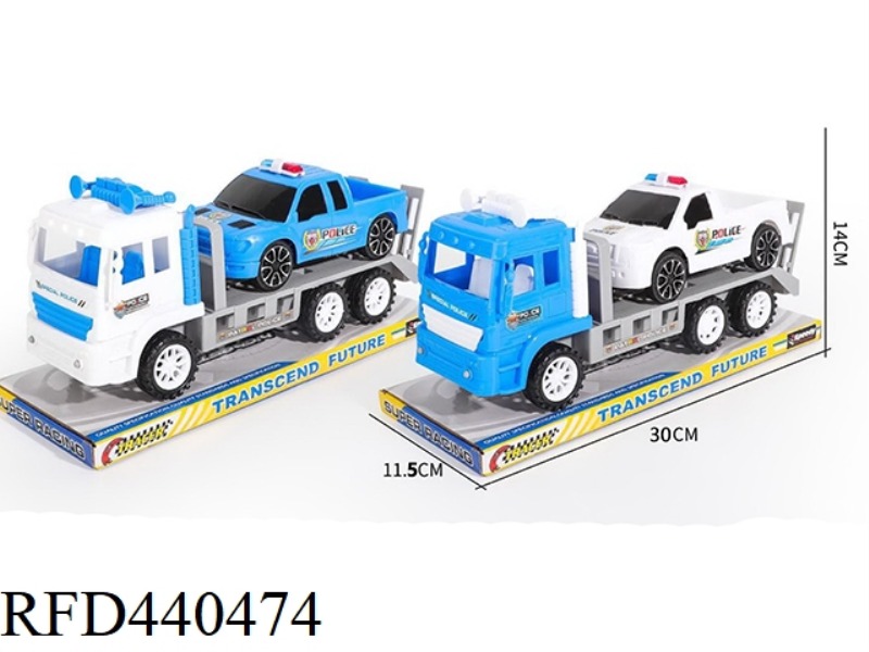 SOLID COLOR INERTIAL POLICE CAR ENGINEERING VEHICLE POLICE CAR PICKUP