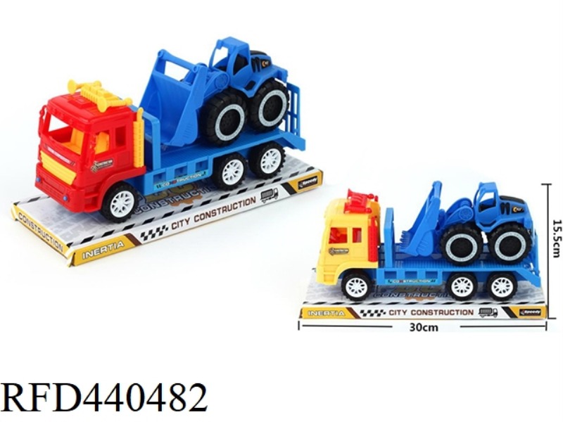 SOLID COLOR INERTIAL ENGINEERING VEHICLE-MOUNTED LARGE BULLDOZER