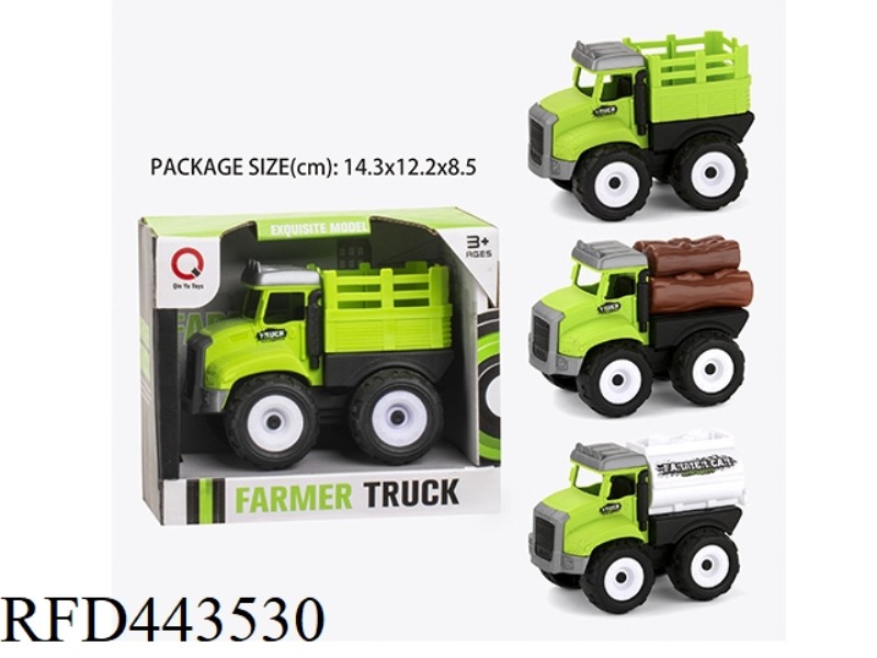 INERTIA FARM CART (BUCKET, STICKS, OIL TANK)