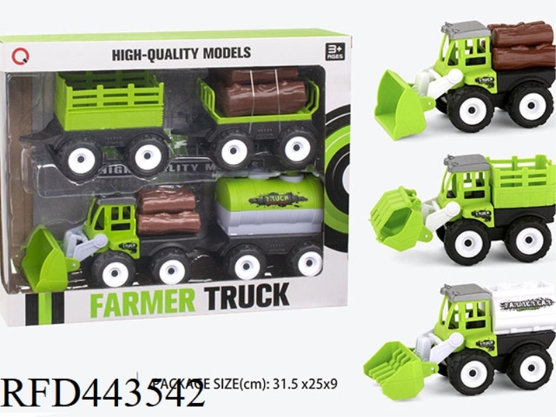 INERTIA FARMER'S CART (WOOD BAR, RAIL, OIL TANK) TOW BAR + WOOD BAR + WATER TANK