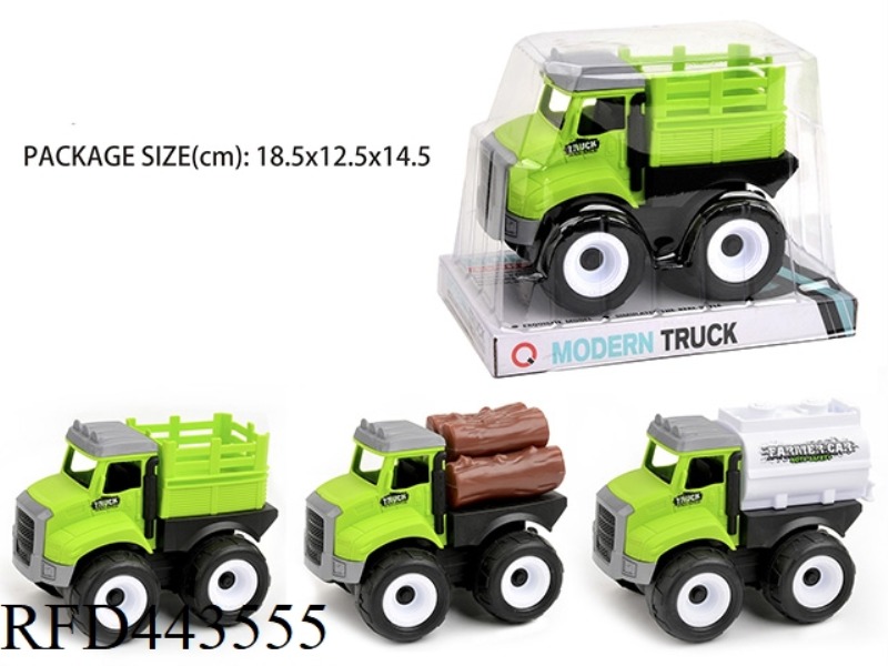 INERTIA FARM CART (BUCKET, STICKS, OIL TANK)