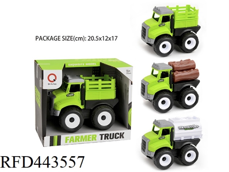 INERTIA FARM CART (BUCKET, STICKS, OIL TANK)