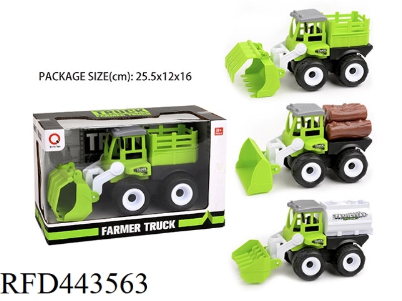 INERTIA FARM CART (BUCKET, STICKS, OIL TANK)
