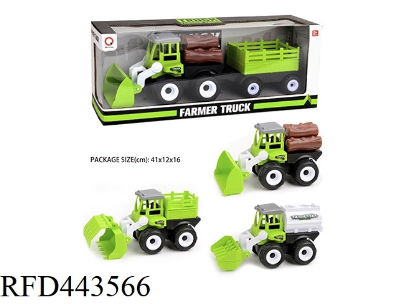 INERTIA FARMER CART (BAR, WOODEN BAR, OIL TANK) TOW BAR