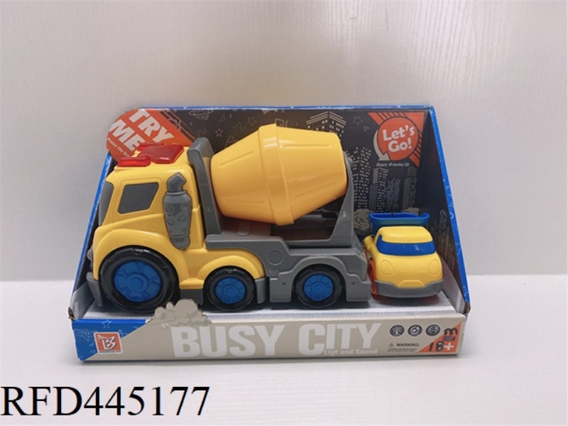 CARTOON ENGINEERING CEMENT TRUCK