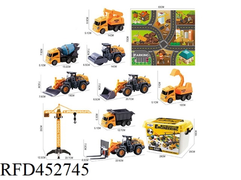 STORAGE FARMER CONSTRUCTION VEHICLE SCENE SET