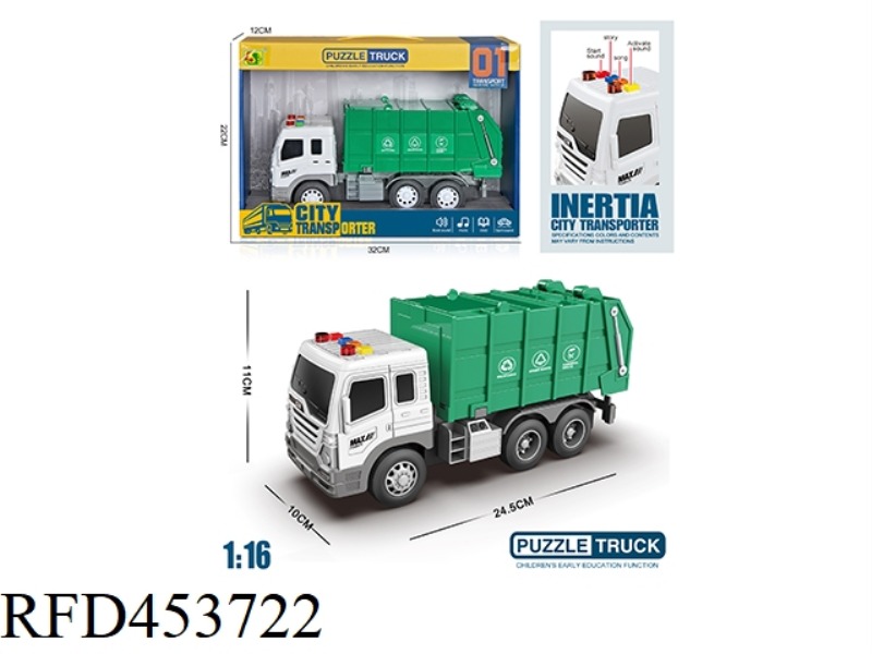 1: 16 INERTIA URBAN SANITATION VEHICLE