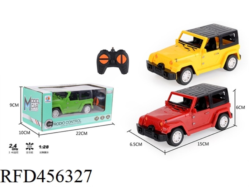1:28 FOUR-CHANNEL REMOTE CONTROL SIMULATION JEEP WRANGLER