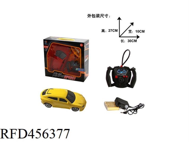 1:16 FOUR-CHANNEL REMOTE CONTROL SIMULATION LAMBO SUV BLACK WINDOW