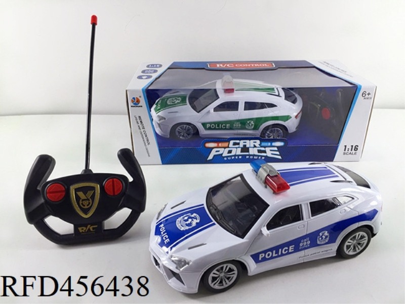 1:16 FOUR-CHANNEL LIGHT REMOTE CONTROL LAMBORGHINI SUV POLICE CAR BRIGHT WINDOW SEAT