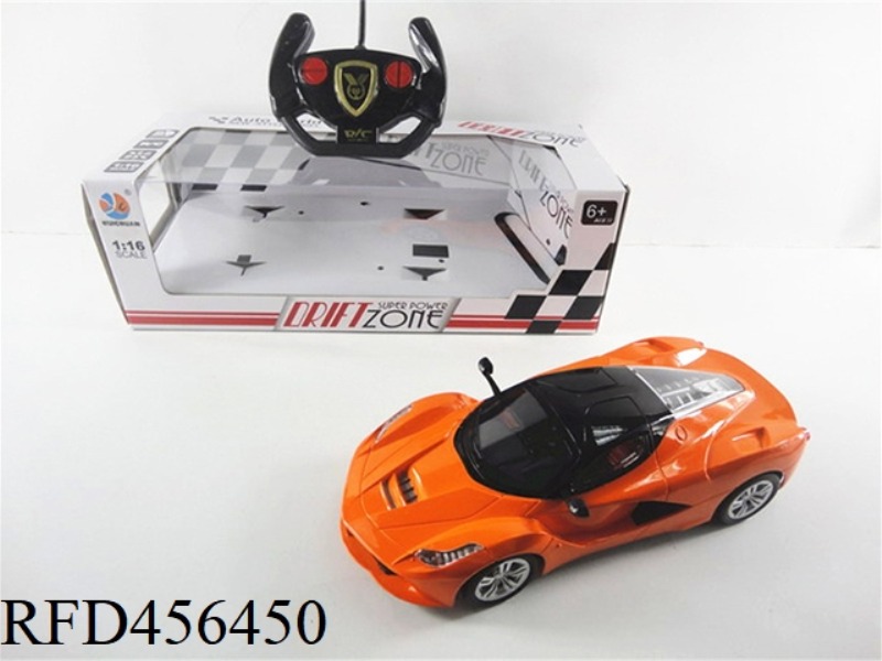 1:16 FOUR-CHANNEL LIGHT REMOTE CONTROL FERRARI SIMULATION CAR BRIGHT WINDOW SEAT