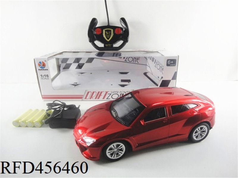 1:16 FOUR-CHANNEL LIGHT REMOTE CONTROL LAMBORGHINI SUV SIMULATION CAR BRIGHT WINDOW SEAT
