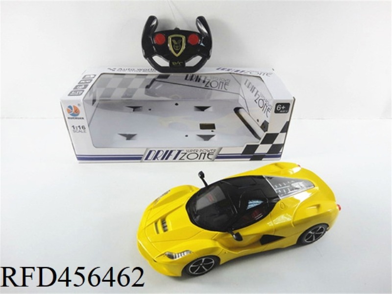 1:16 TWO-CHANNEL LIGHT REMOTE CONTROL FERRARI SIMULATION CAR BRIGHT WINDOW SEAT