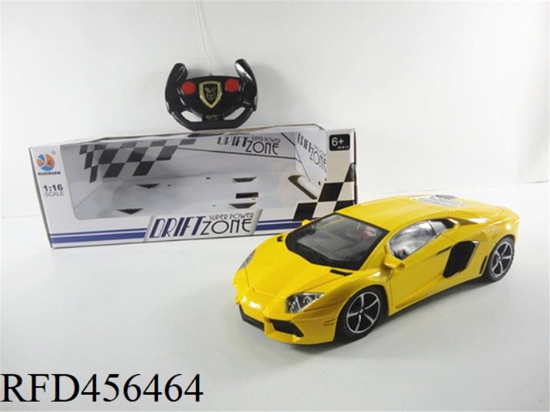 1:16 TWO-CHANNEL LIGHT REMOTE CONTROL LAMBORGHINI SIMULATION CAR BRIGHT WINDOW SEAT