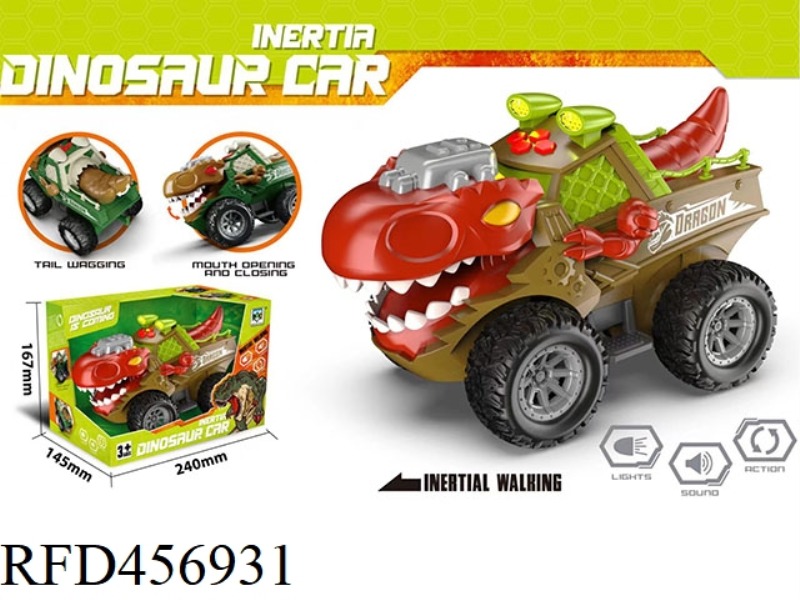 INERTIA MECHANICAL TYRANNOSAURUS REX (WITH LIGHT, MUSIC AND ACTION)